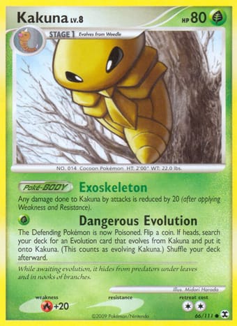 Kakuna Rising Rivals Pokemon Card