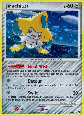 Jirachi Rising Rivals Pokemon Card