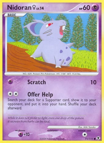Nidoran♀ Rising Rivals Pokemon Card