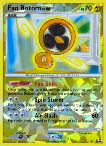 Fan Rotom Rising Rivals Pokemon Card