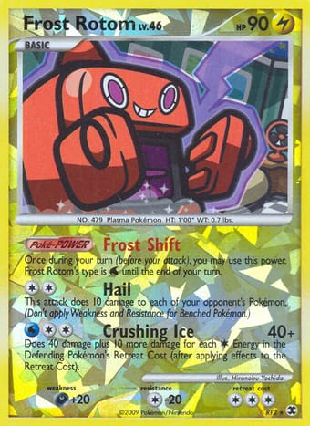 Frost Rotom Rising Rivals Pokemon Card