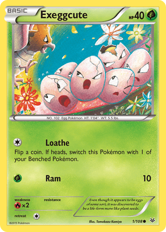 Exeggcute Roaring Skies Pokemon Card