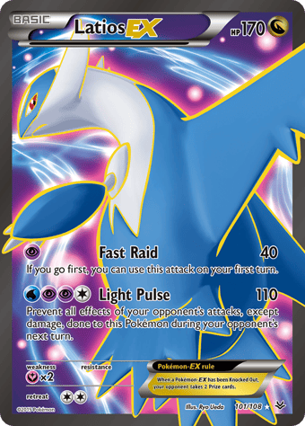 Latios-EX Roaring Skies Pokemon Card