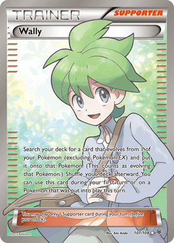 Wally Roaring Skies Pokemon Card
