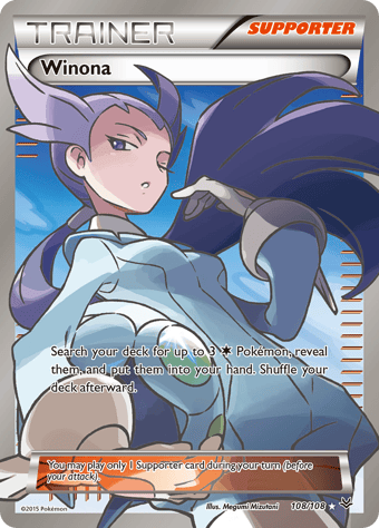 Winona Roaring Skies Pokemon Card