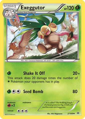 Exeggutor Roaring Skies Pokemon Card