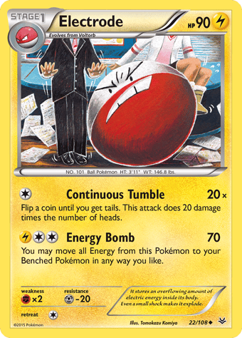 Electrode Roaring Skies Pokemon Card