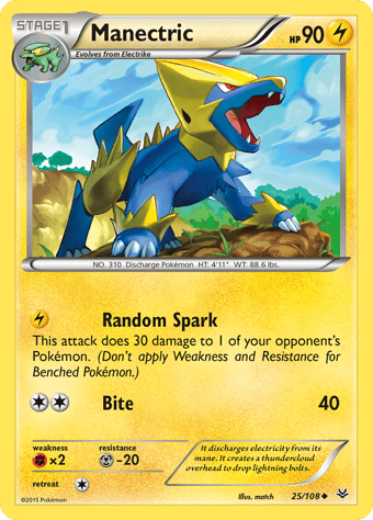 Manectric Roaring Skies Pokemon Card