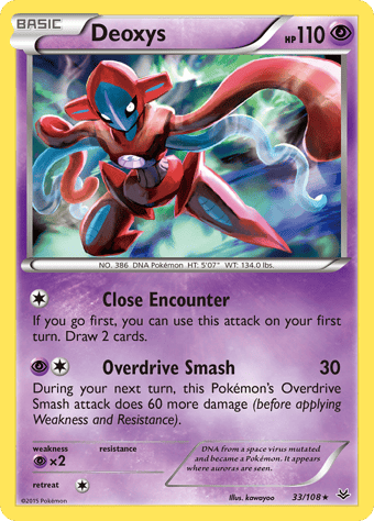 Deoxys Roaring Skies Pokemon Card