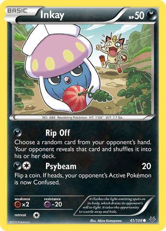 Inkay Roaring Skies Pokemon Card