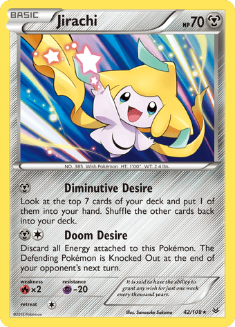 Jirachi Roaring Skies Pokemon Card