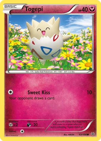 Togepi Roaring Skies Pokemon Card