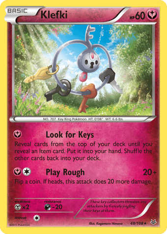 Klefki Roaring Skies Pokemon Card