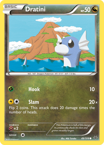 Dratini Roaring Skies Pokemon Card