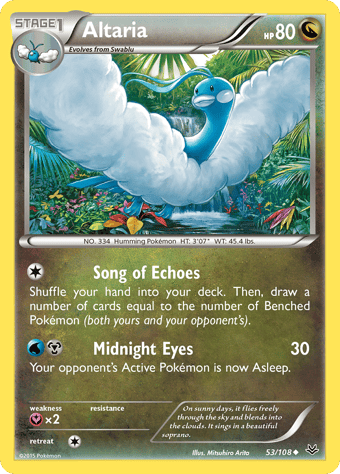 Altaria Roaring Skies Pokemon Card