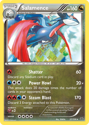 Salamence Roaring Skies Pokemon Card