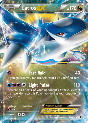 Latios-EX Roaring Skies Pokemon Card
