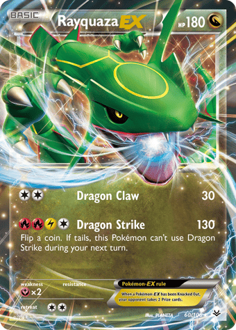 Rayquaza-EX Roaring Skies Pokemon Card