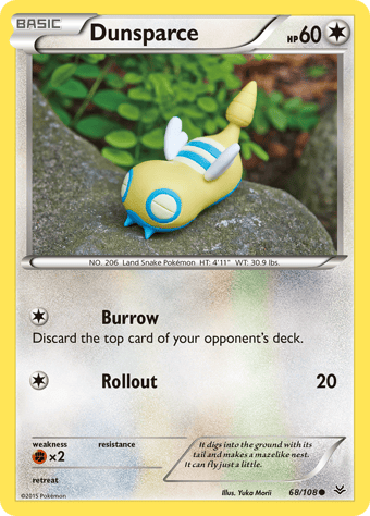 Dunsparce Roaring Skies Pokemon Card