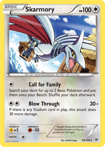 Skarmory Roaring Skies Pokemon Card