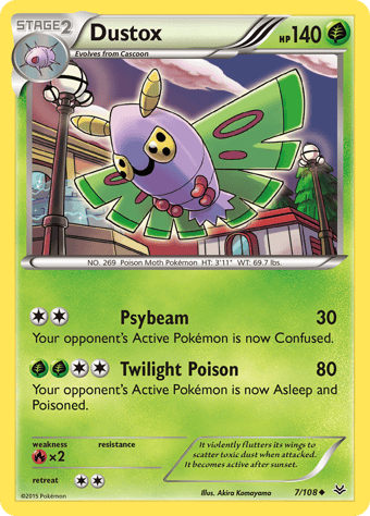 Dustox Roaring Skies Pokemon Card