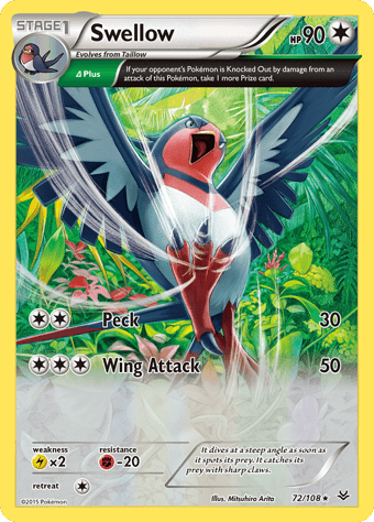 Swellow Roaring Skies Pokemon Card