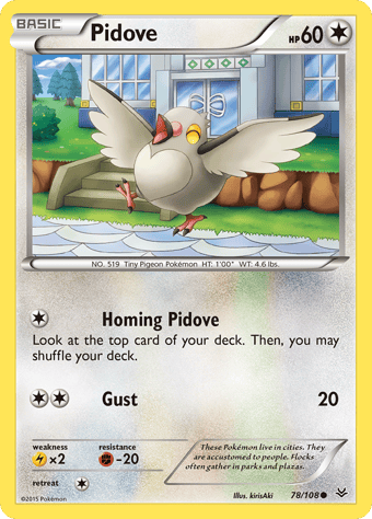 Pidove Roaring Skies Pokemon Card