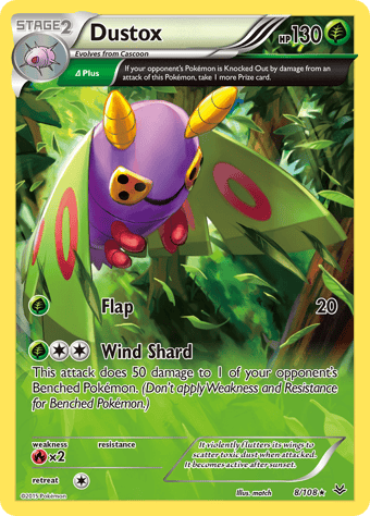 Dustox Roaring Skies Pokemon Card