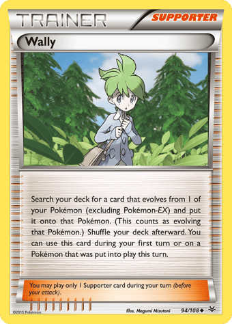 Wally Roaring Skies Pokemon Card