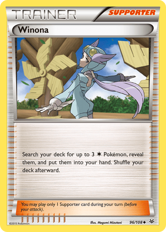 Winona Roaring Skies Pokemon Card