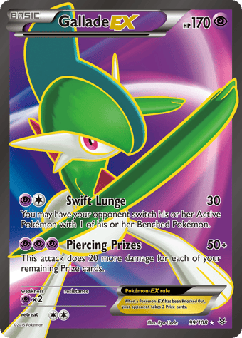 Gallade-EX Roaring Skies Pokemon Card