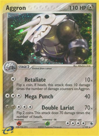 Aggron EX Ruby & Sapphire Pokemon Card
