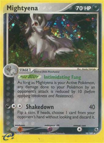 Mightyena EX Ruby & Sapphire Pokemon Card