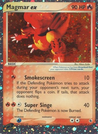Magmar ex EX Ruby & Sapphire Pokemon Card