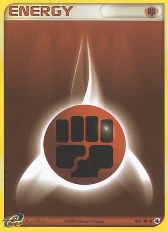Fighting Energy EX Ruby & Sapphire Pokemon Card