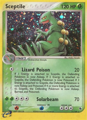 Sceptile EX Ruby & Sapphire Pokemon Card