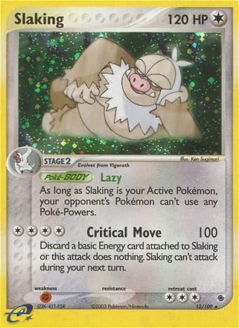 Slaking EX Ruby & Sapphire Pokemon Card