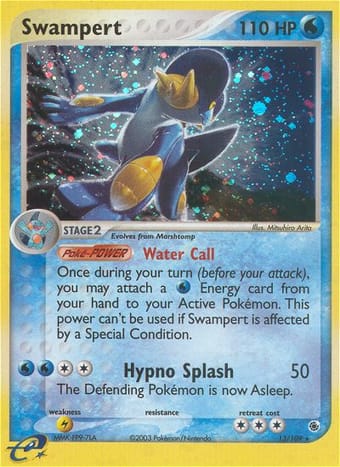 Swampert EX Ruby & Sapphire Pokemon Card