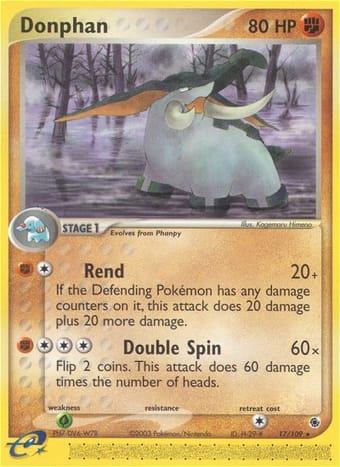 Donphan EX Ruby & Sapphire Pokemon Card