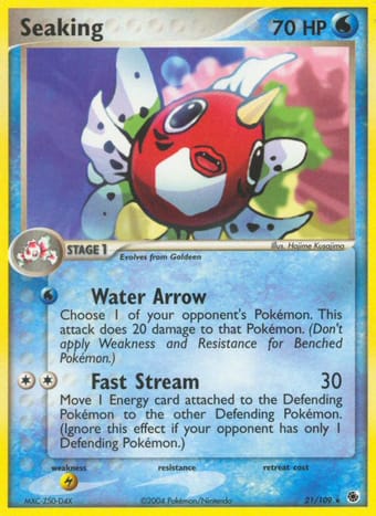 Seaking EX Ruby & Sapphire Pokemon Card