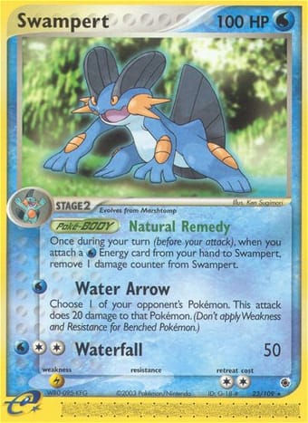 Swampert EX Ruby & Sapphire Pokemon Card
