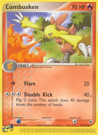 Combusken EX Ruby & Sapphire Pokemon Card