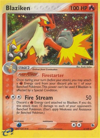 Blaziken EX Ruby & Sapphire Pokemon Card