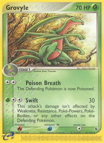 Grovyle EX Ruby & Sapphire Pokemon Card