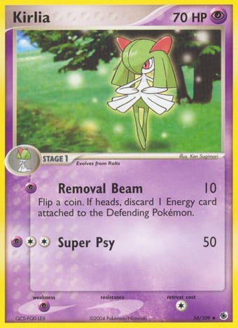 Kirlia EX Ruby & Sapphire Pokemon Card
