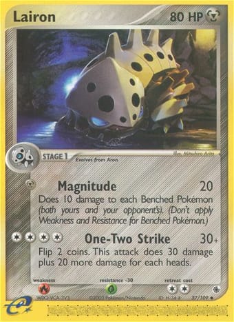 Lairon EX Ruby & Sapphire Pokemon Card
