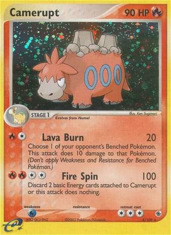 Camerupt EX Ruby & Sapphire Pokemon Card