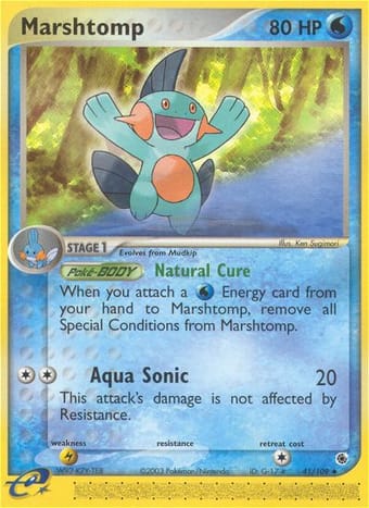 Marshtomp EX Ruby & Sapphire Pokemon Card