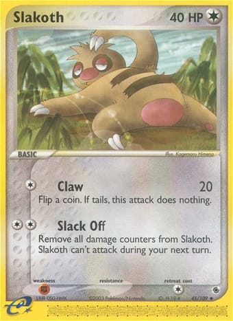 Slakoth EX Ruby & Sapphire Pokemon Card
