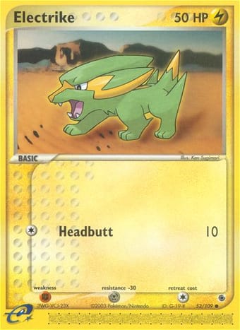 Electrike EX Ruby & Sapphire Pokemon Card